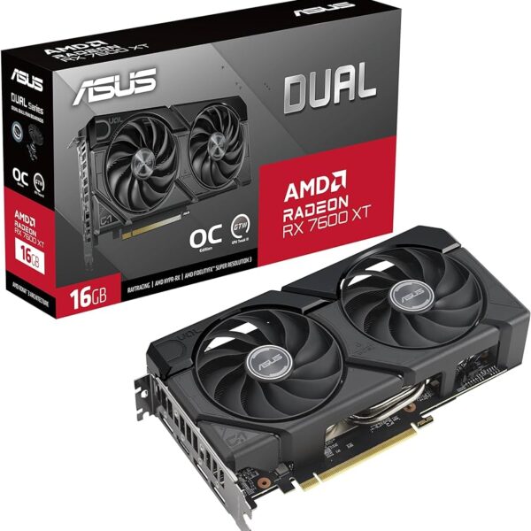 RX 7600 XT ASUS Dual Radeon  OC Edition 16GB GDDR6