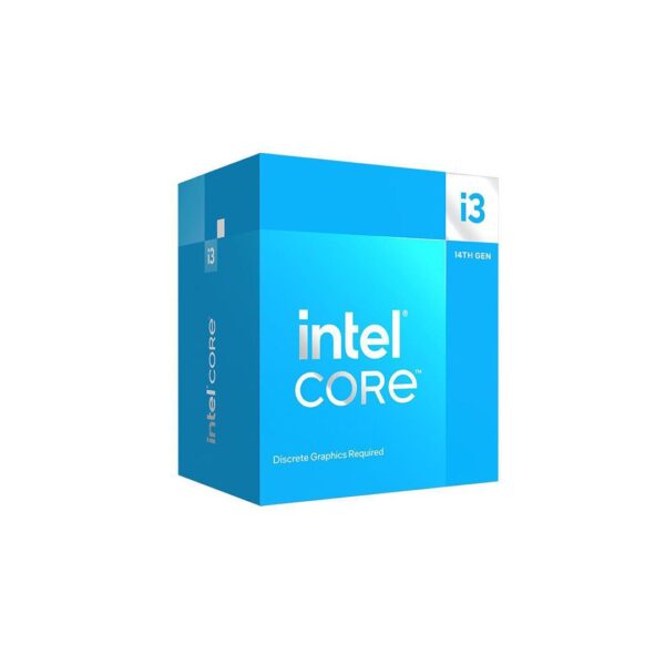 i3-14100F Intel® Core™ , processeur pour PC de bureau, 4 cœurs (4 P-cores + 0 E-core) jusqu'à 4,7 GHz