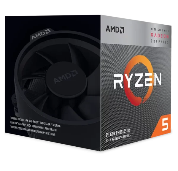 RYZEN 5 3400G 4-COEURS 8-THREADS 3.7GHZ