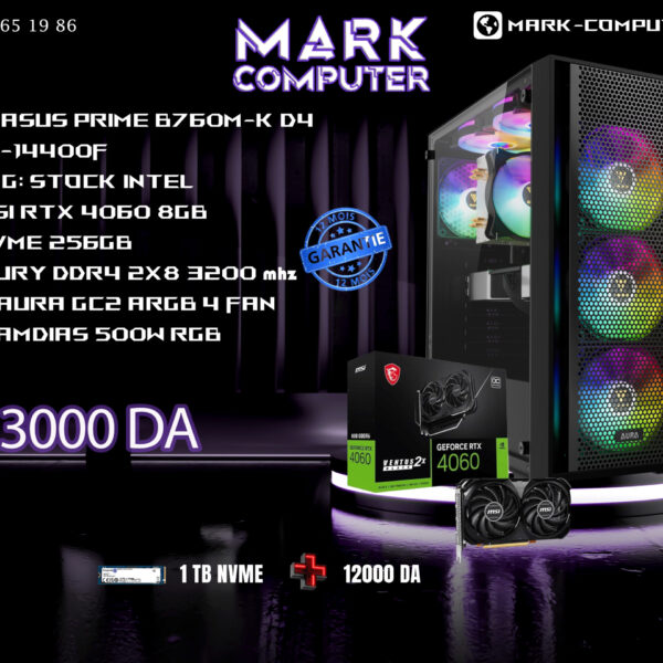 I5-I144OOF + MSI RTX 4O6O 8GB