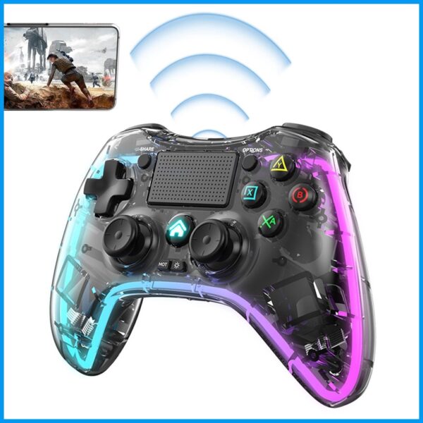 Wireless Gamepad Bluetooth Controller Joystick Dual Vibration JoyPad for PS4/PS4 Pro/PS4 SlimController PS3