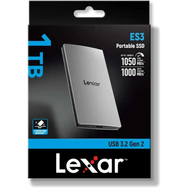 SSD Externe 1TB Lexar ES3 1050Mo/s