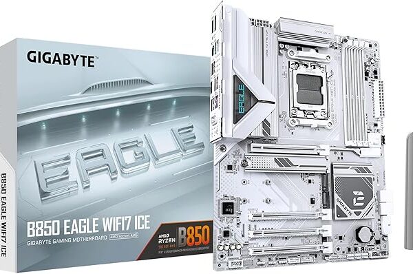 B850 Eagle WIFI7 Ice  Gigabyte (En configuration seulement)