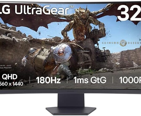 LG Ultragear™ 32GS60QC (2560 x 1440), 1ms 180Hz.2K.CURVED