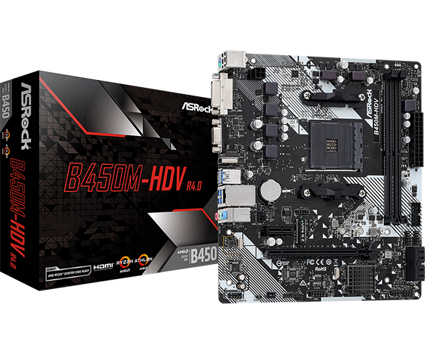 B450M-HDV ASRock (En configuration seulement)