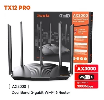 ROUTER TENDA TX12 PRO AX3000 WIFI 6