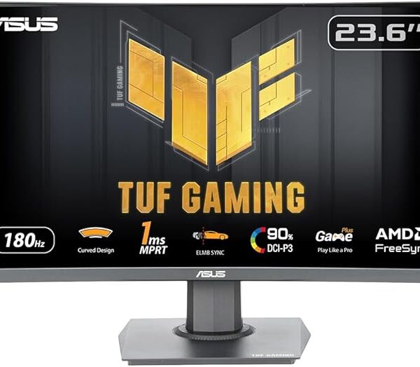 ASUS TUF Gaming VG24VQE 23.6"FHD 180HZ Curved 1MS