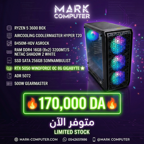 RYZEN 5 3600 + RTX 5050 8GB