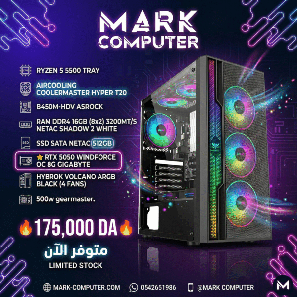 RYZEN 5 5500 + RTX 5050 8GB