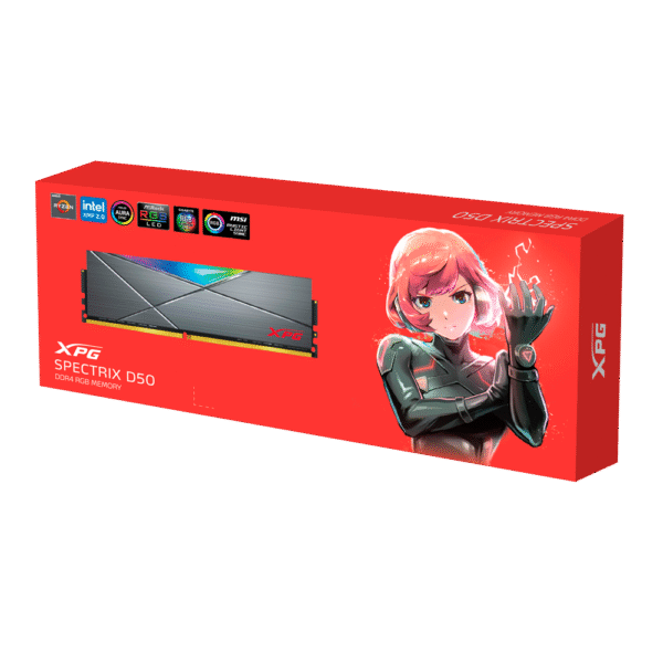 RAM 8GB 3200MHZ XPG RGB SPECTRIX D50(En configuration seulement)