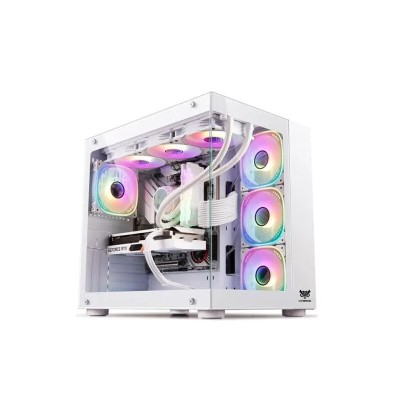 CASE HYBROK TITAENEVO WHITE  7 FANS ARGB