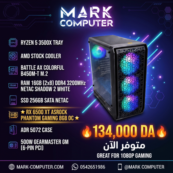 RYZEN 5 3500X + RX 6500XT