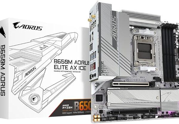 B650M AORUS Elite AX Ice GIGABYTE (En configuration seulement)