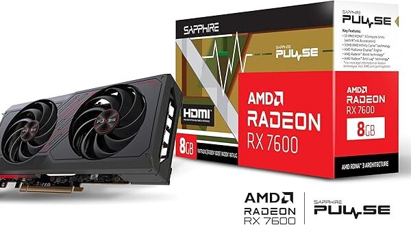 RX 7600 8GB 	Sapphire(En configuration seulement)