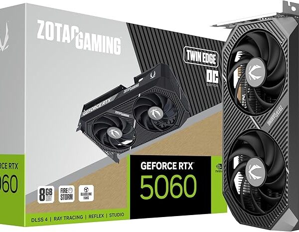 RTX 5060 8GB Twin Edge ZOTAC Gaming  (En configuration seulement)