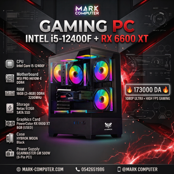 I5-12400F+RX6600XT