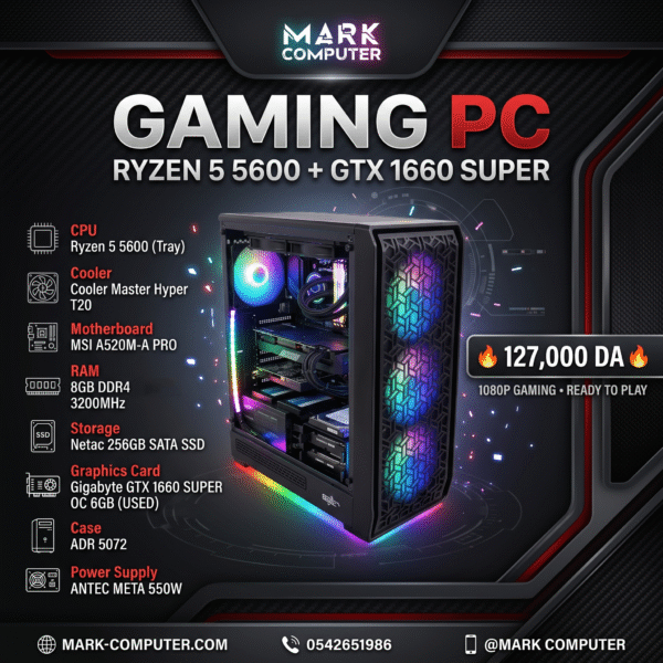 RYZEN 5 5600 + GTX 1660 SUPER