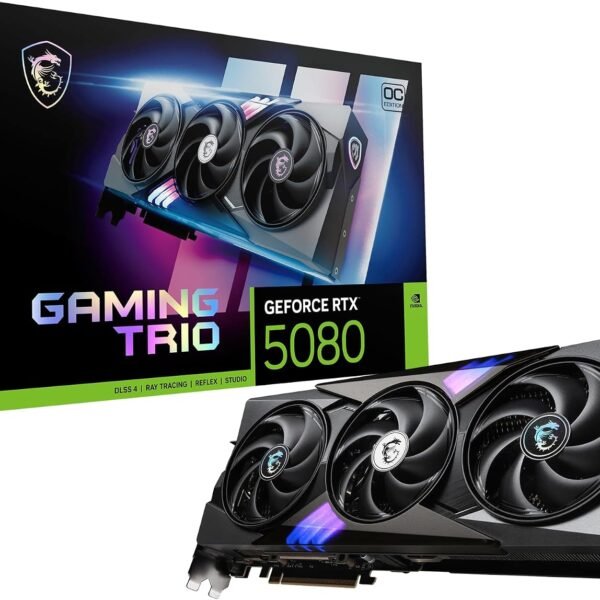 RTX 5080 GAMING TRIO 16GB OC MSI (En configuration seulement)