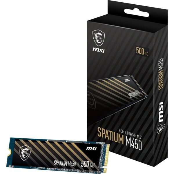 SSD 500GB NVME M2 MSI SPATUM M450  (En configuration seulement)