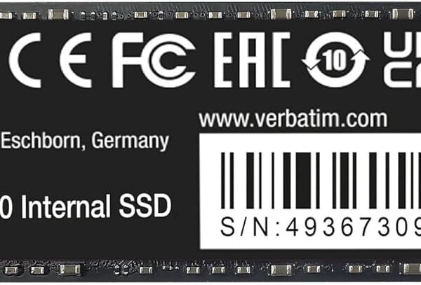 SSD 2TB NVME M2 VERBATIM VI3000 3100MB/S  (En configuration seulement)
