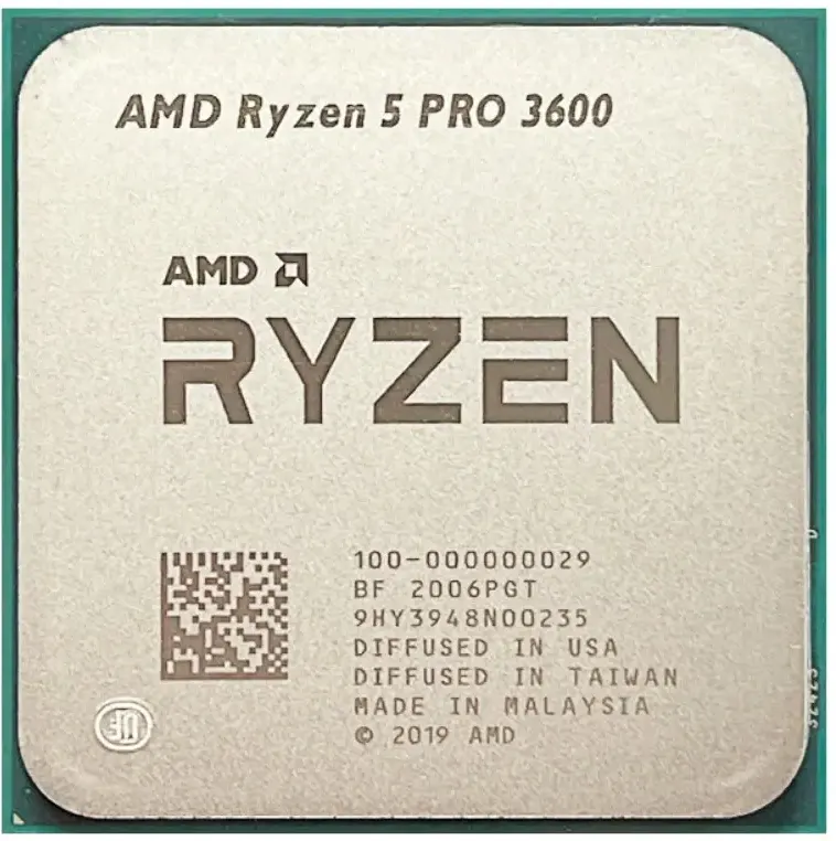 AMD Ryzen 5 PRO 3600, Tray, PC, 4C12T, 3.6 - 4.2 GHz, No GPU