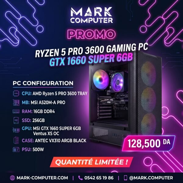 RYZEN 5 PRO 3600 + GTX 1660 SUPER 6GB