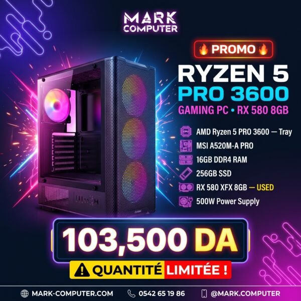 RYZEN 5 3600 + RX 580 8GB