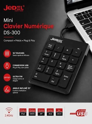 JEDEL MINI NUMERIC KEYPAD DS-300